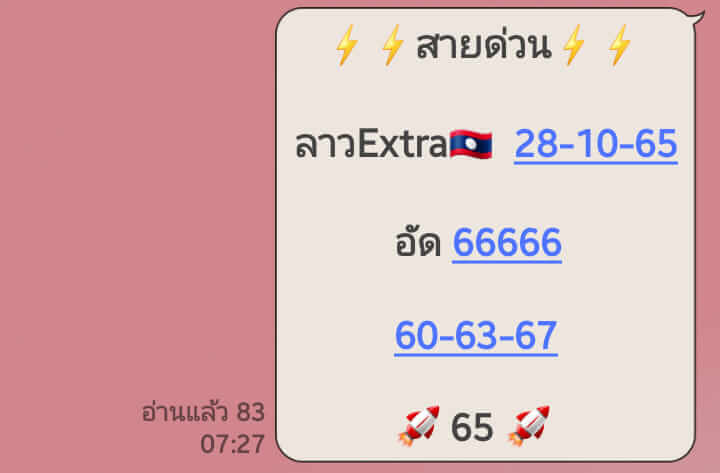 แนวทางหวยลาว 28/10/65 ชุดที่ 9