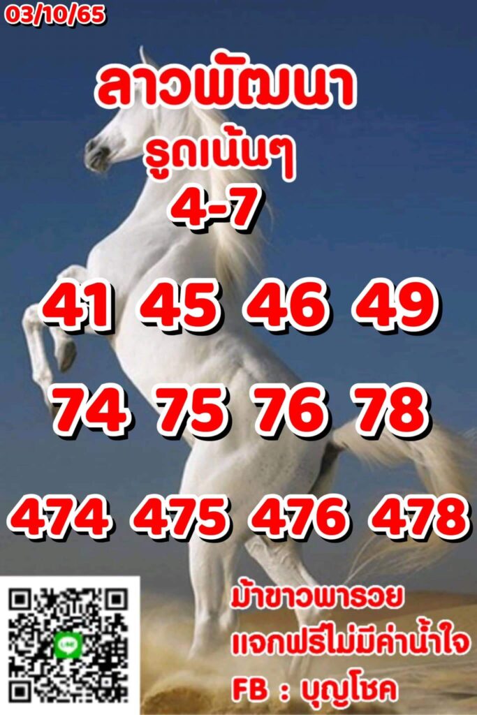 แนวทางหวยลาว 3/10/65 ชุดที่ 12