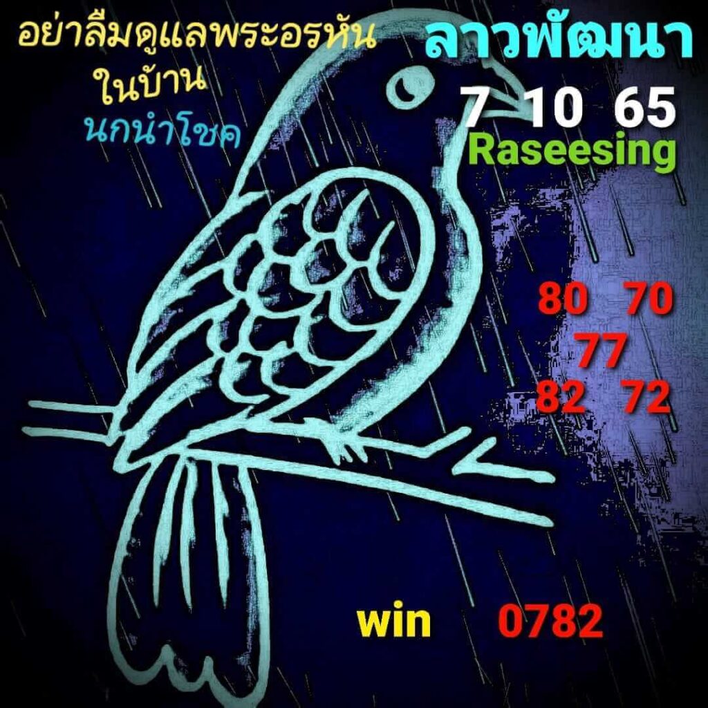 แนวทางหวยลาว 7/10/65 ชุดที่ 6