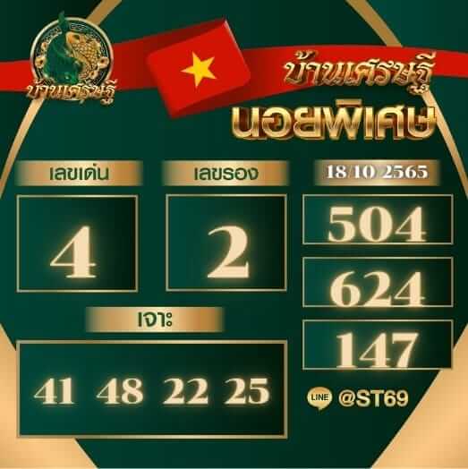 แนวทางหวยฮานอย 18/10/65 ชุดที่ 1