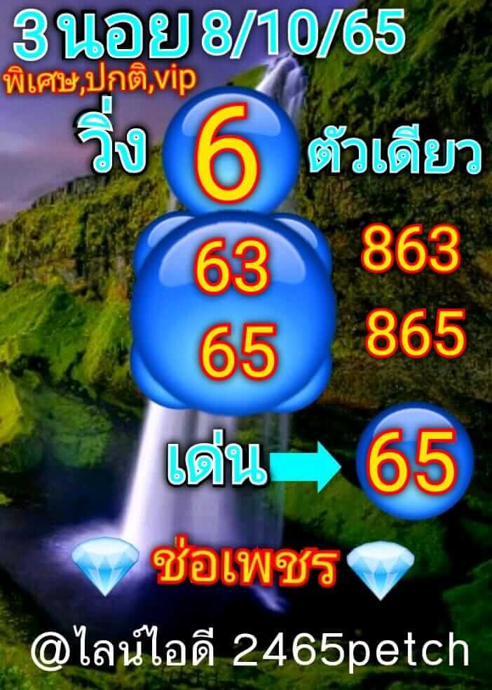 แนวทางหวยฮานอย 8/10/65 ชุดที่ 3