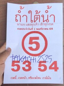 หวยถ้ำใต้น้ำ 1/11/65