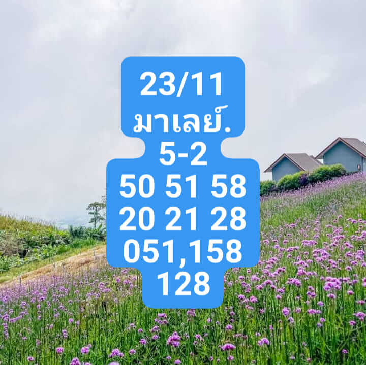 แนวทางหวยมาเลย์ 23/11/65 ชุดที่ 9