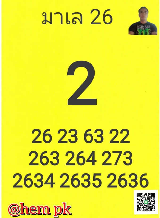 แนวทางหวยมาเลย์ 26/11/65 ชุดที่ 1