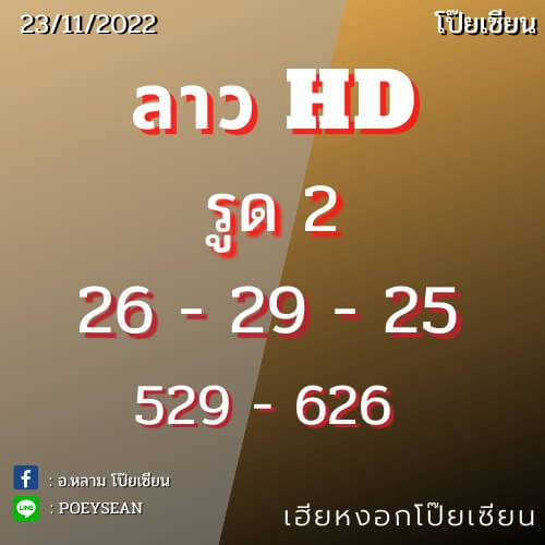 แนวทางหวยลาว 23/11/65 ชุดที่ 7