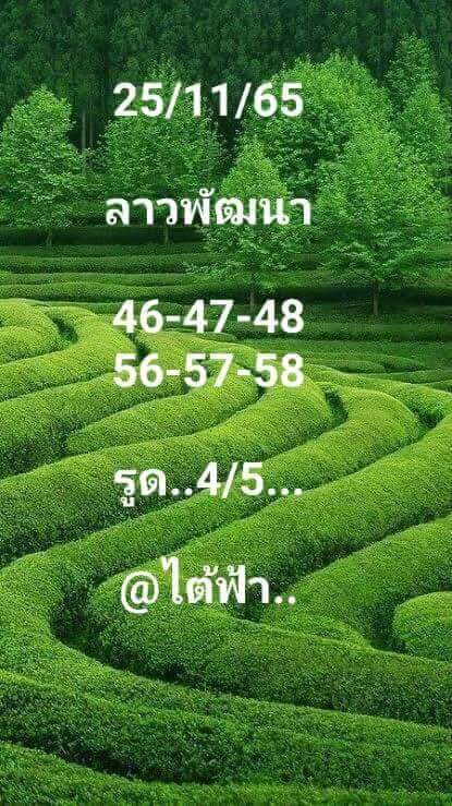 แนวทางหวยลาว 25/11/65 ชุดที่ 7