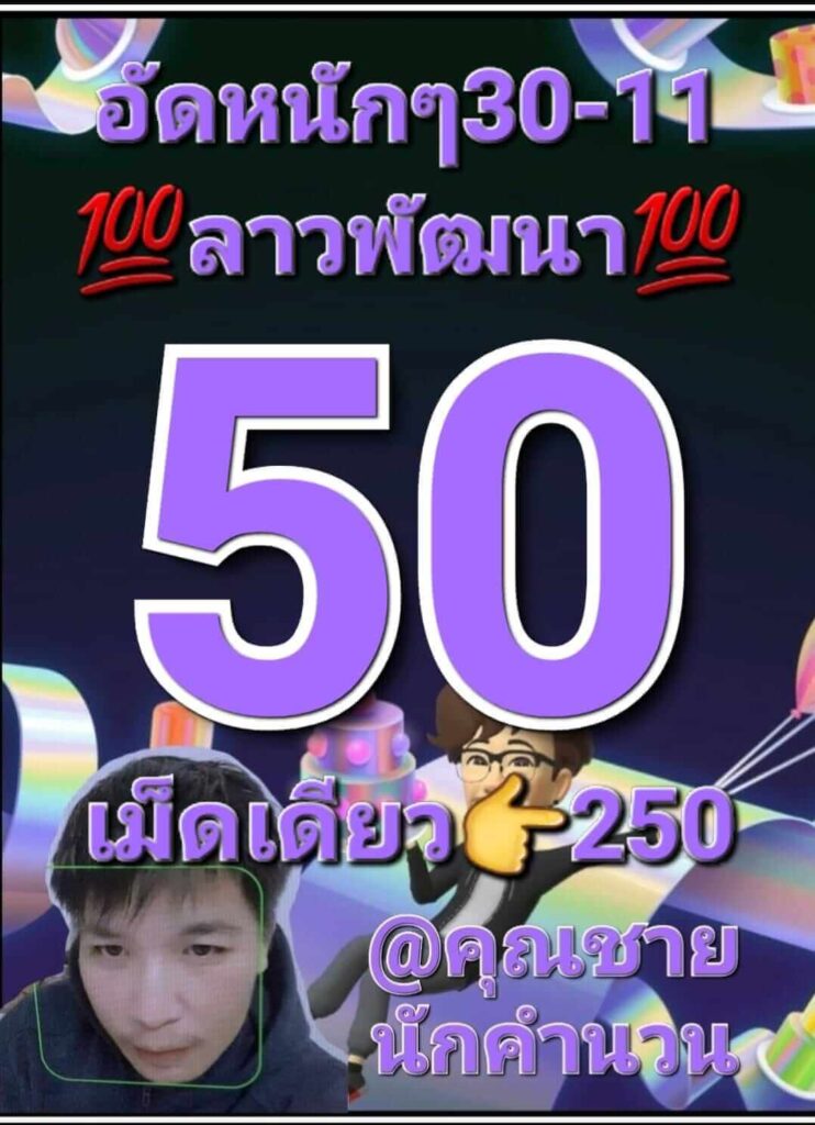 แนวทางหวยลาว 30/11/65 ชุดที่ 1