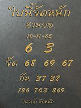 แนวทางหวยฮานอย 10/11/65 ชุดที่ 11