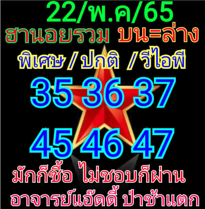 แนวทางหวยฮานอย 22/11/65 ชุดที่ 8