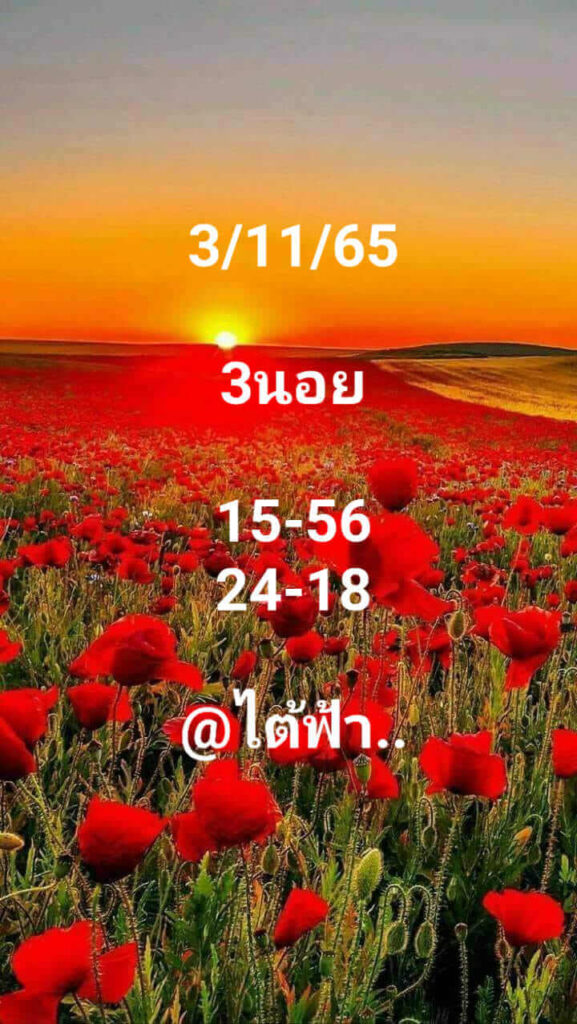 แนวทางหวยฮานอย 3/11/65 ชุดที่ 3