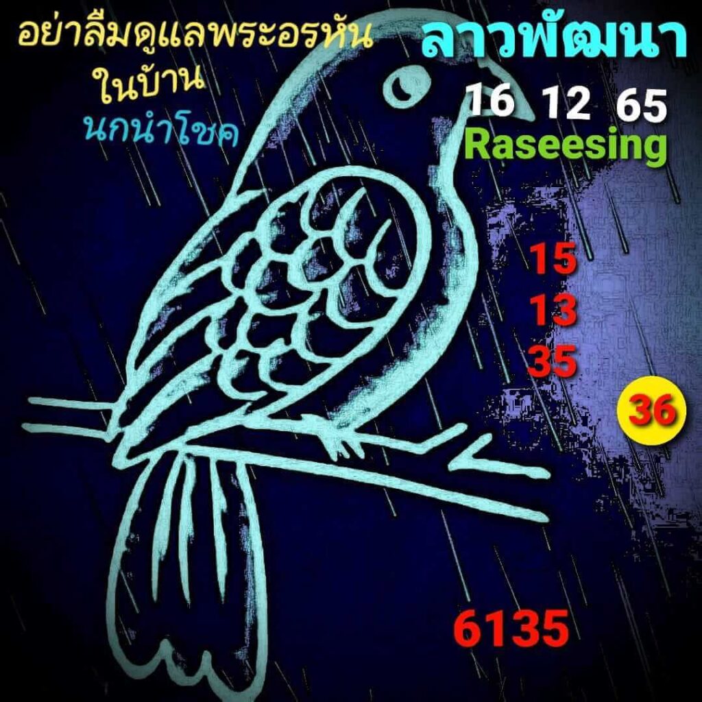 แนวทางหวยลาว 16/12/65 ชุดที่ 6