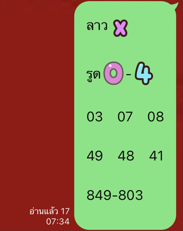 แนวทางหวยลาว 23/12/65 ชุดที่ 2