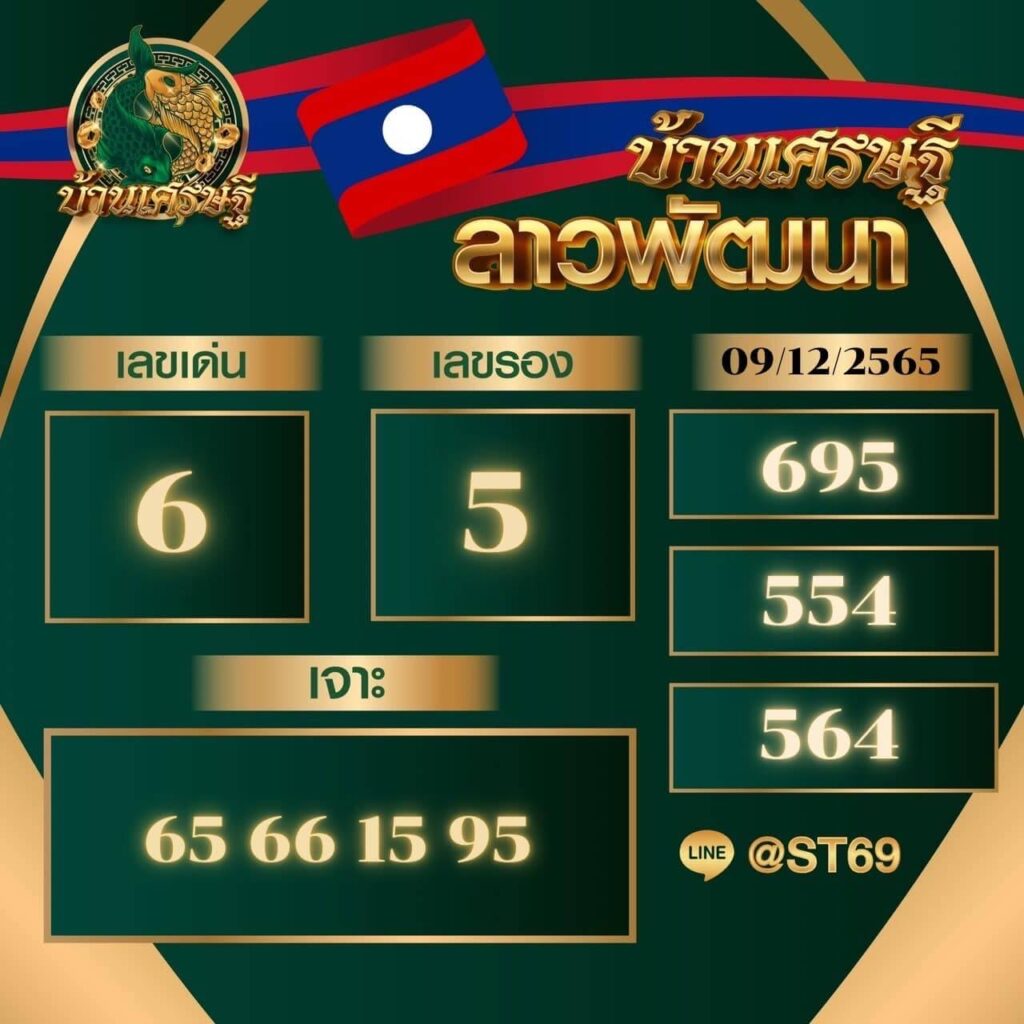 แนวทางหวยลาว 9/12/65 ชุดที่ 10