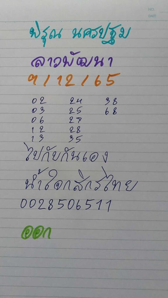 แนวทางหวยลาว 9/12/65 ชุดที่ 11