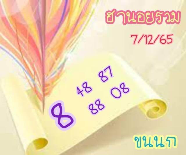 แนวทางหวยฮานอย 7/12/65 ชุดที่ 11