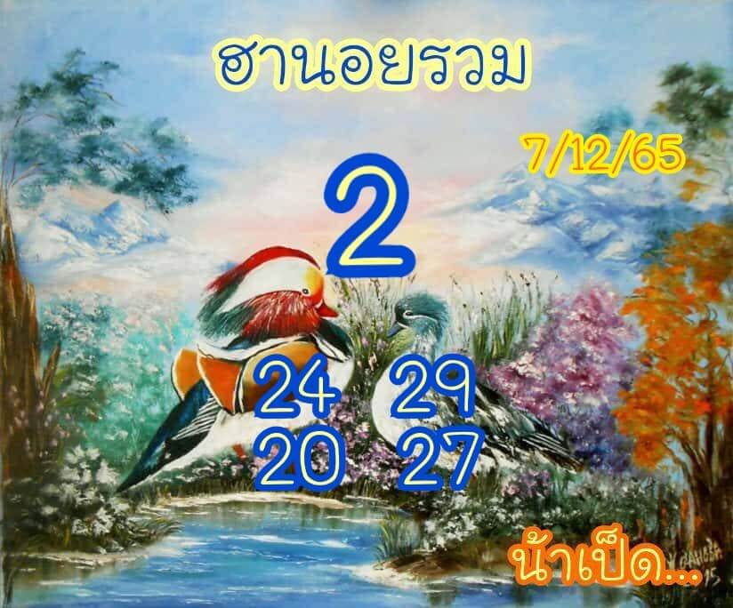 แนวทางหวยฮานอย 7/12/65 ชุดที่ 12