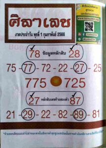 หวยศิลาเลข 1/2/66