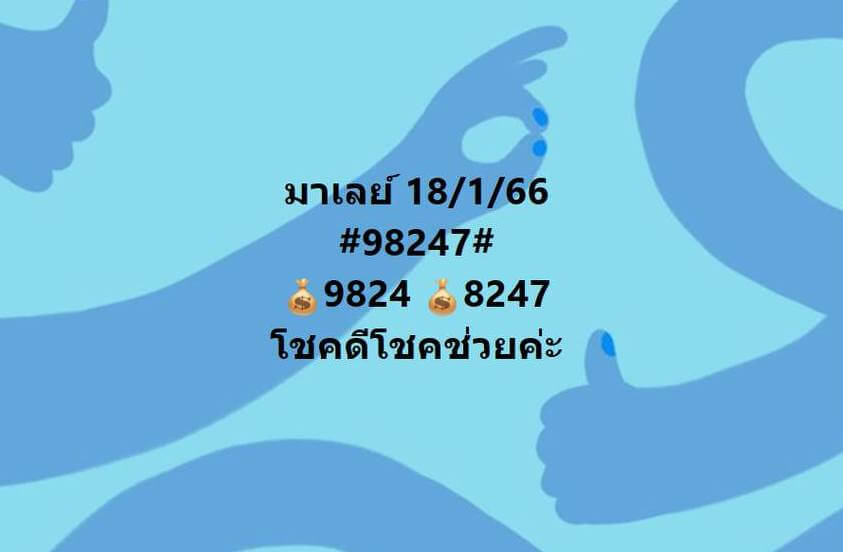 แนวทางหวยมาเลย์ 18/1/66 ชุดที่ 11