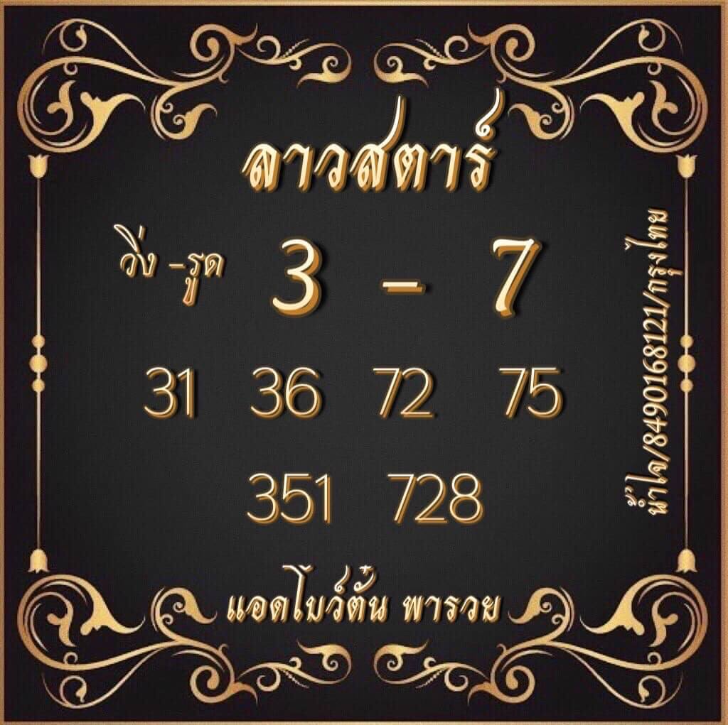 แนวทางหวยลาว 2/1/66 ชุดที่ 1