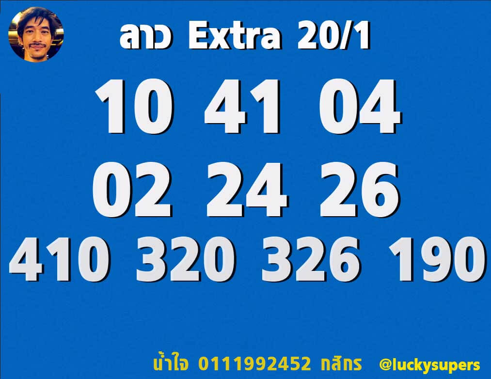 แนวทางหวยลาว 20/1/66 ชุดที่ 12