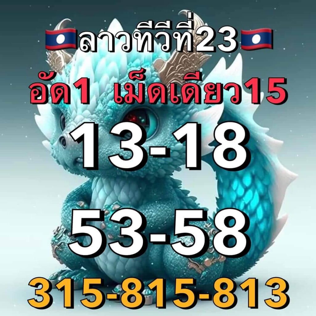 แนวทางหวยลาว 23/1/66 ชุดที่ 9