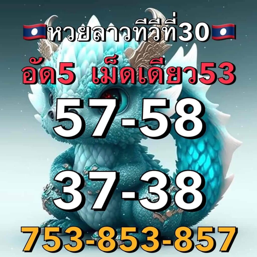 แนวทางหวยลาว 30/1/66 ชุดที่ 11