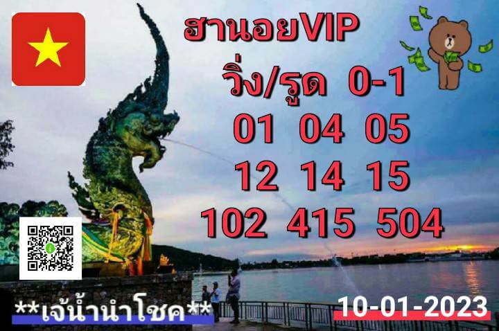 แนวทางหวยฮานอย 10/1/66 ชุดที่ 2