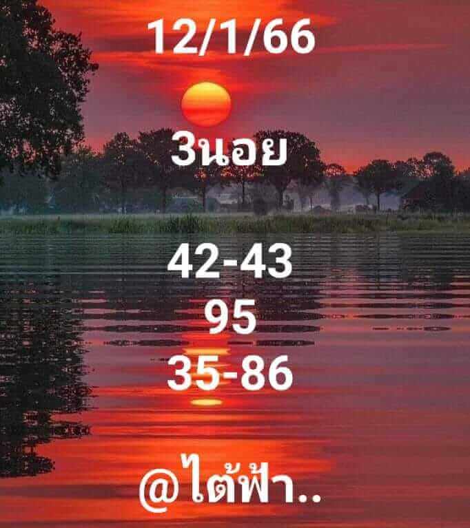 แนวทางหวยฮานอย 12/1/66 ชุดที่ 8