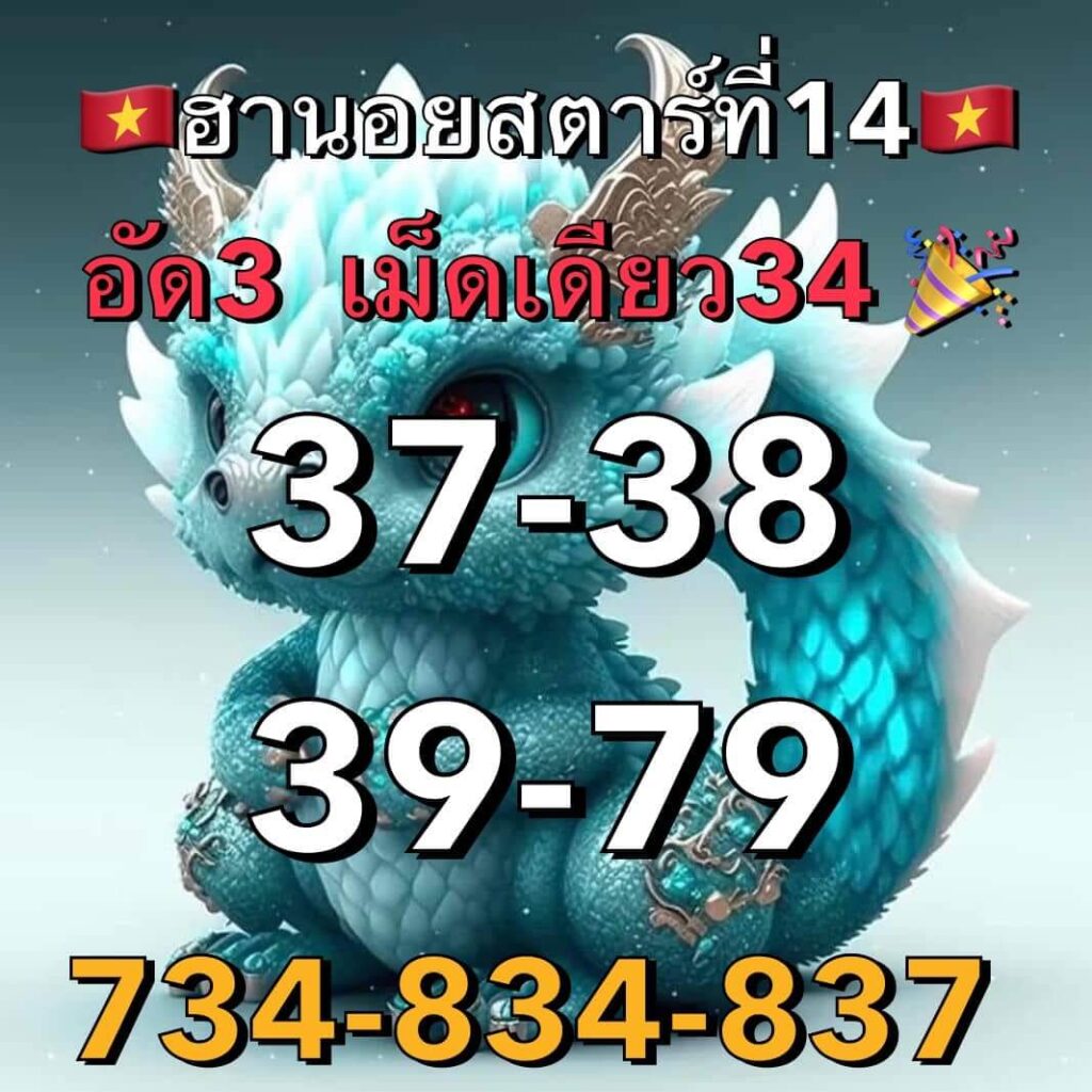 แนวทางหวยฮานอย 14/1/66 ชุดที่ 6