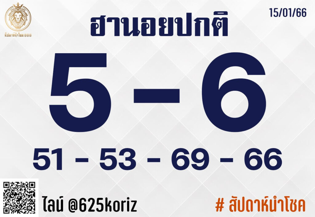 แนวทางหวยฮานอย 15/1/66 ชุดที่ 8