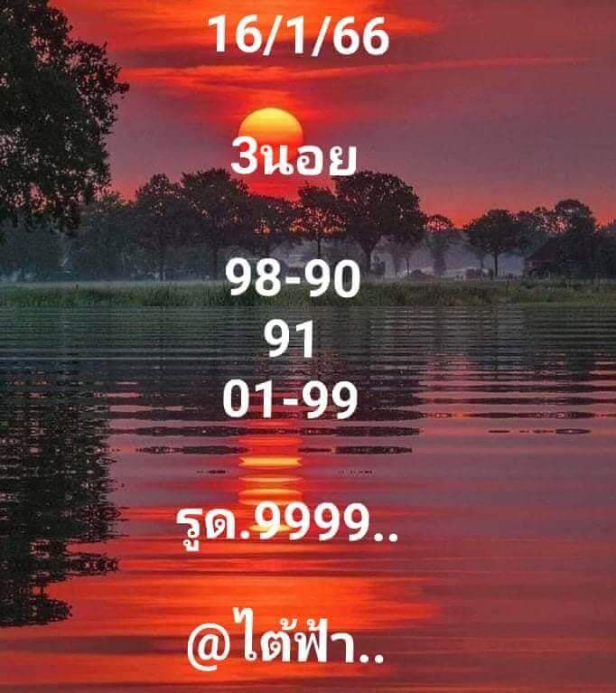 แนวทางหวยฮานอย 16/1/66 ชุดที่ 1