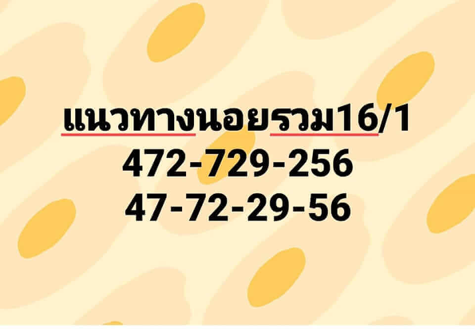 แนวทางหวยฮานอย 16/1/66 ชุดที่ 2