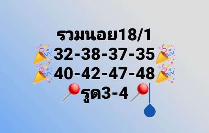 แนวทางหวยฮานอย 18/1/66 ชุดที่ 5