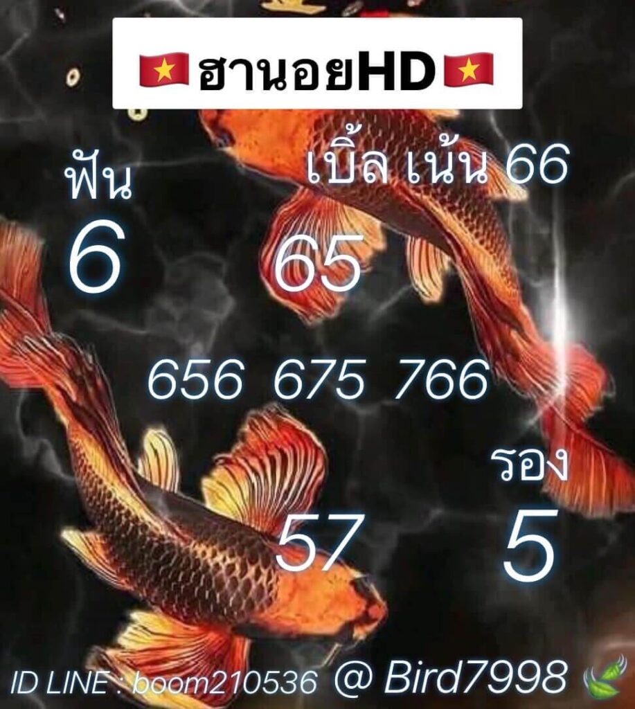 แนวทางหวยฮานอย 23/1/66 ชุดที่ 12