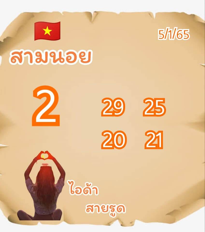 แนวทางหวยฮานอย 5/1/66 ชุดที่ 6