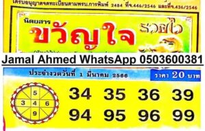 หวยขวัญใจรวยไว 1/3/66