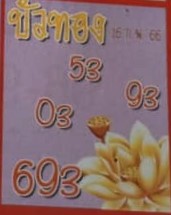 หวยบัวทอง 16/2/66