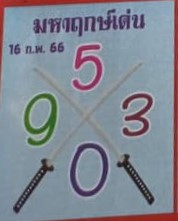 หวยมหาฤกษ์เด่น 16/2/66
