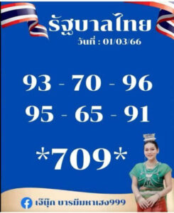 หวยเจ๊นุ๊กบารมีมหาเฮง 1/3/66