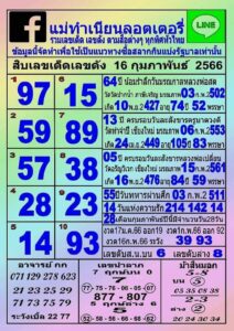 หวยแม่ทำเนียน 16/2/66