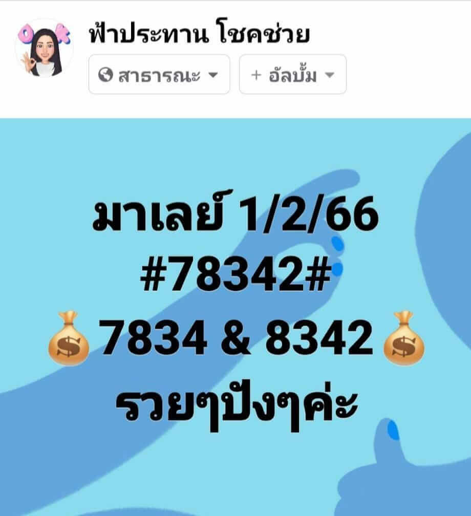 แนวทางหวยมาเลย์ 1/2/66 ชุดที่ 3