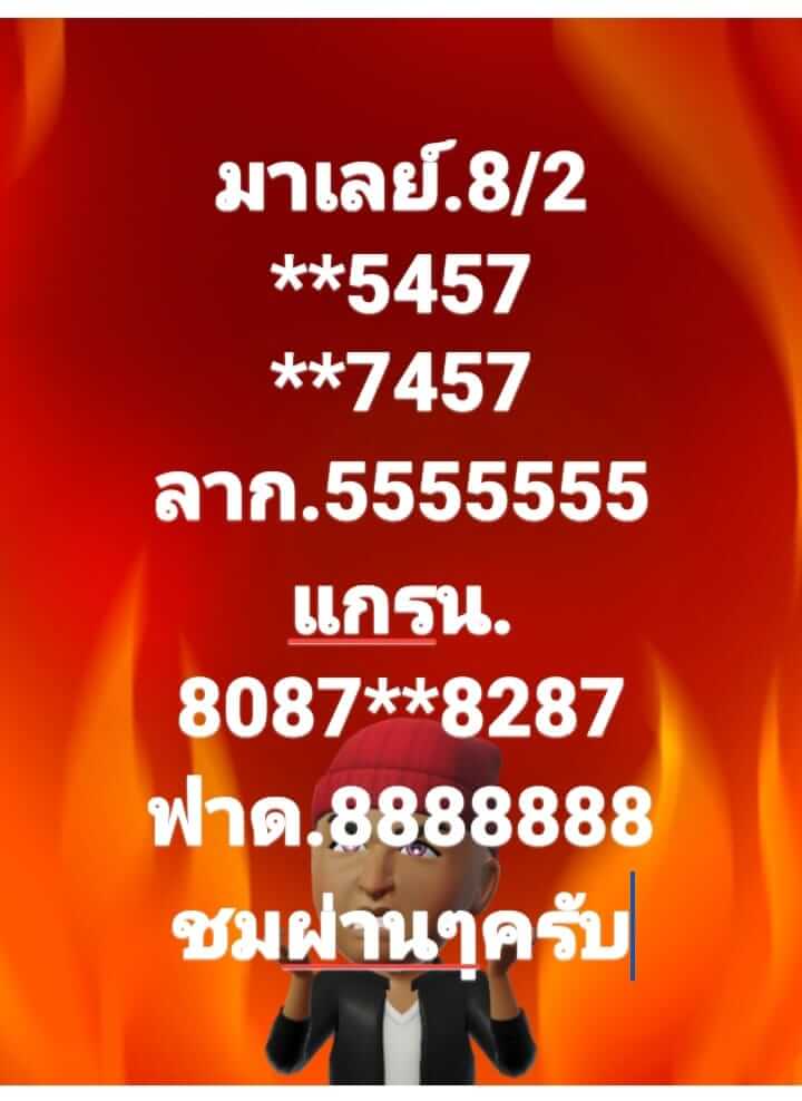 แนวทางหวยมาเลย์ 8/2/66 ชุดที่ 9