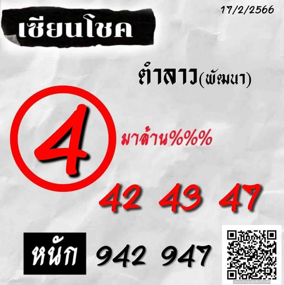 แนวทางหวยลาว 17/2/66 ชุดที่ 3