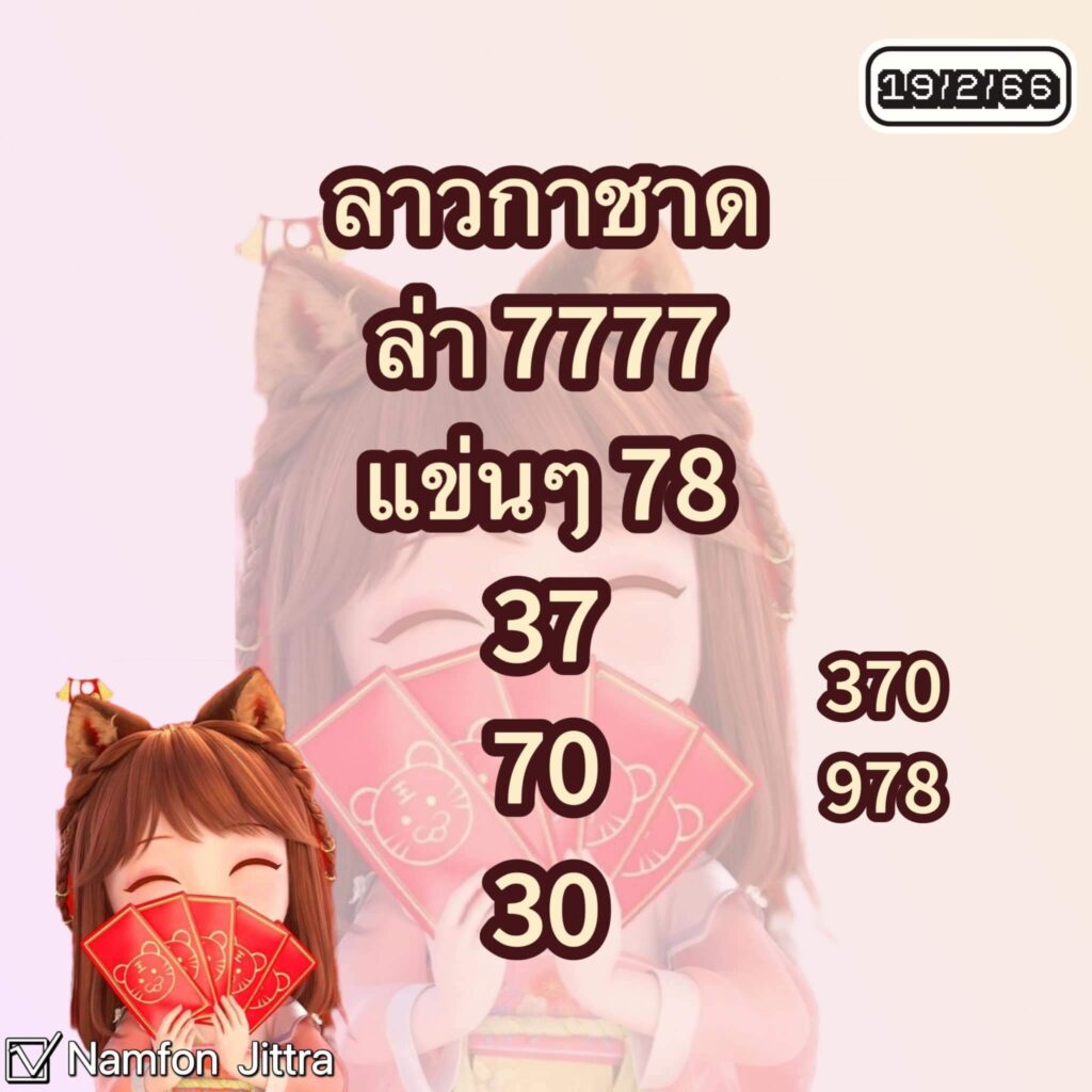 แนวทางหวยลาว 20/2/66 ชุดที่ 2