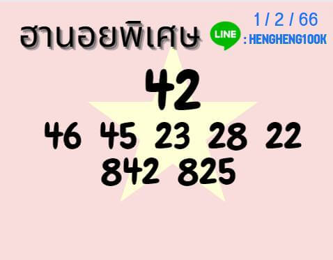 แนวทางหวยฮานอย 1/2/66 ชุดที่ 5