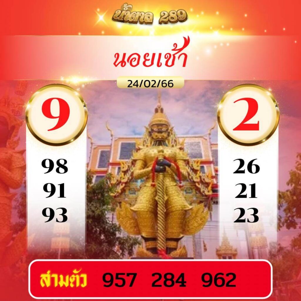 แนวทางหวยฮานอย 24/2/66 ชุดที่ 4