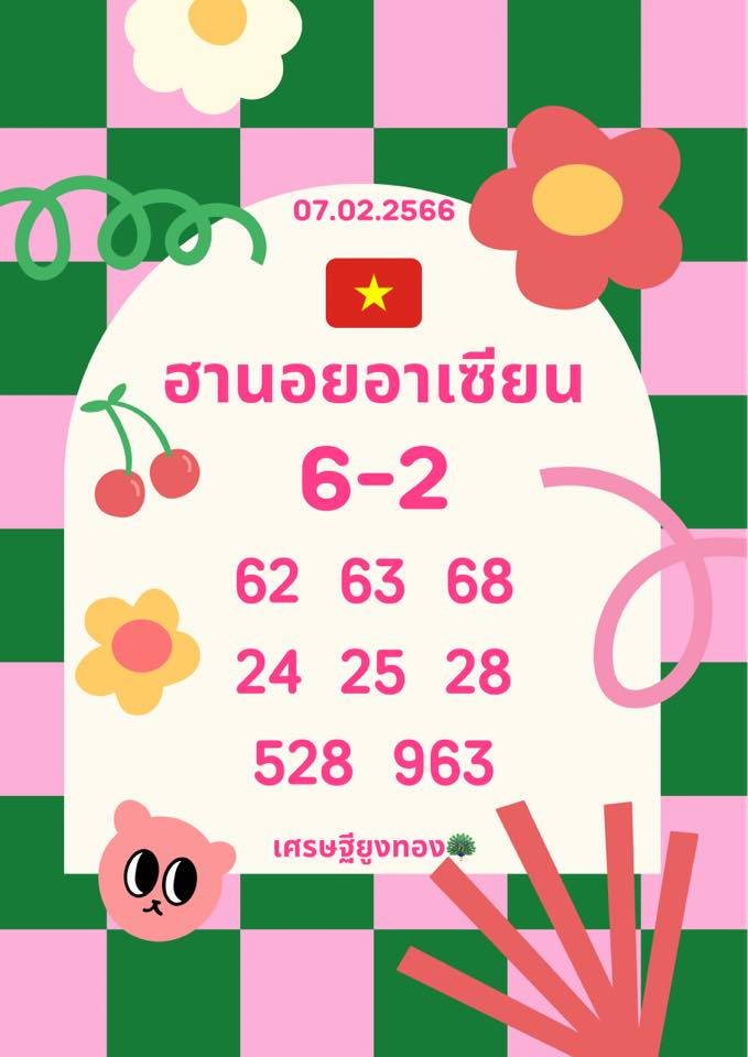 แนวทางหวยฮานอย 7/2/66 ชุดที่ 1