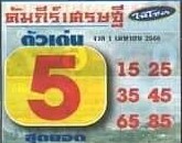 หวยคัมภีร์เศรษฐี 1/4/66