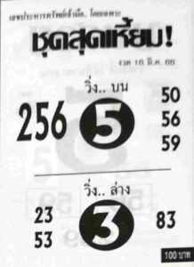 หวยชุดสุดเหี้ยม 16/3/66