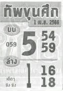 หวยทัพขุนศึก 1/4/66